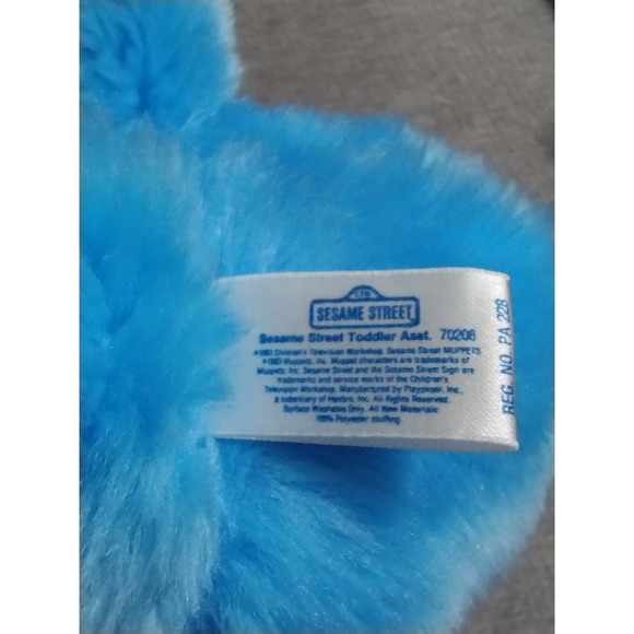 Vtg Playskool Sesame Street Cookie Monster Rattle Plush (eabox) - Picture 4 of 6